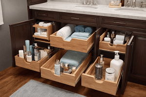 The Magic of Bathroom Cabinets A Kaleidoscope of Colors and Organization Galore