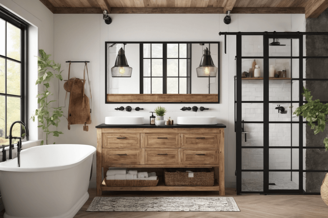 Unveiling Farmhouse Fabulousness A Dive into Rustic Chic Bathrooms