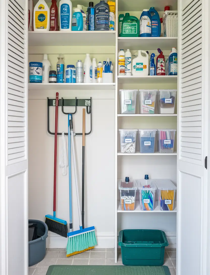 Cleaning Closet Organization Ideas