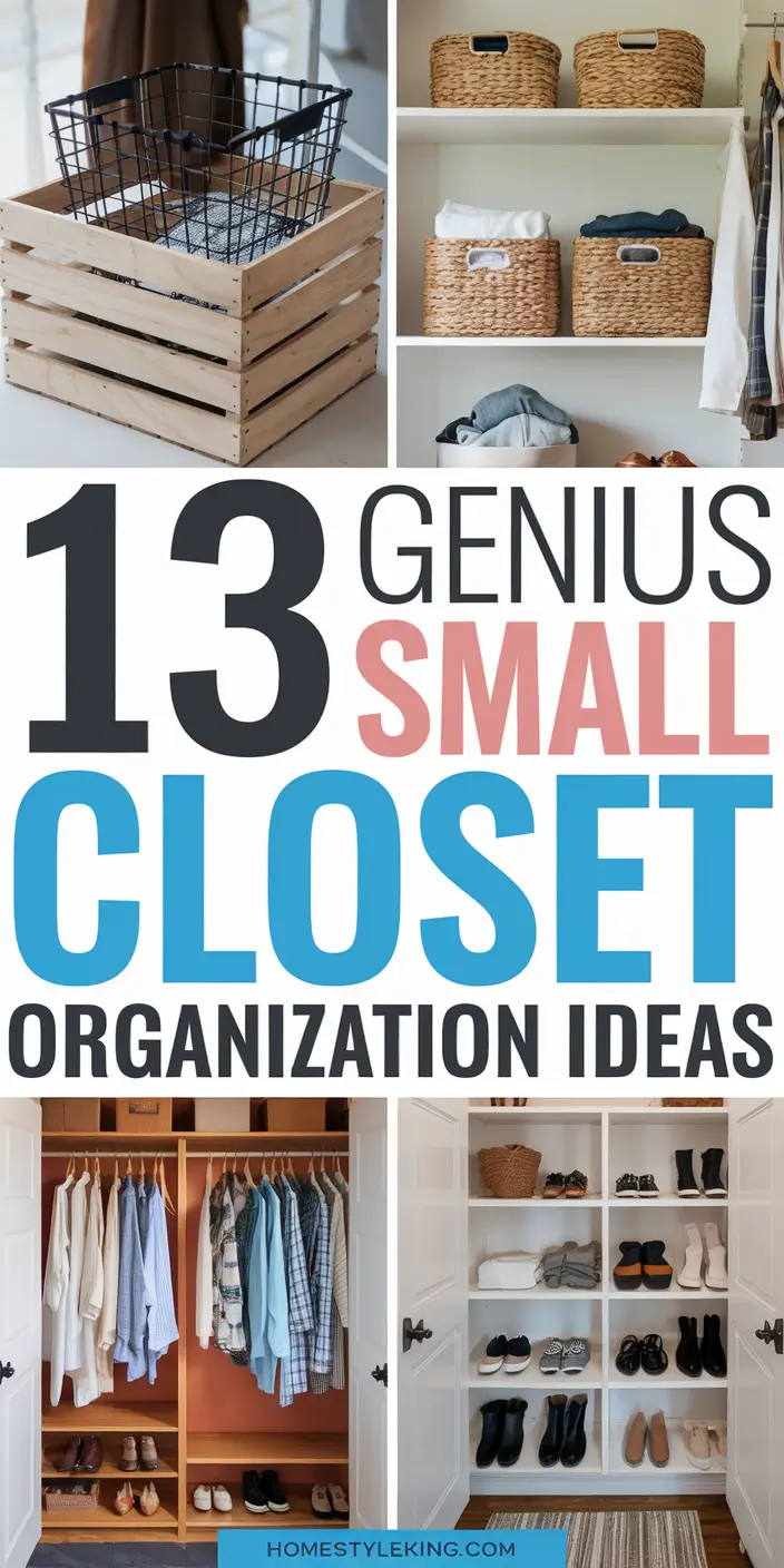13 Genius Small Closet Organization Hacks That Double Your Space