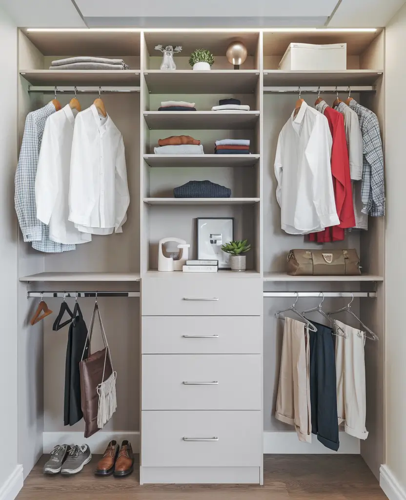 small closet organization