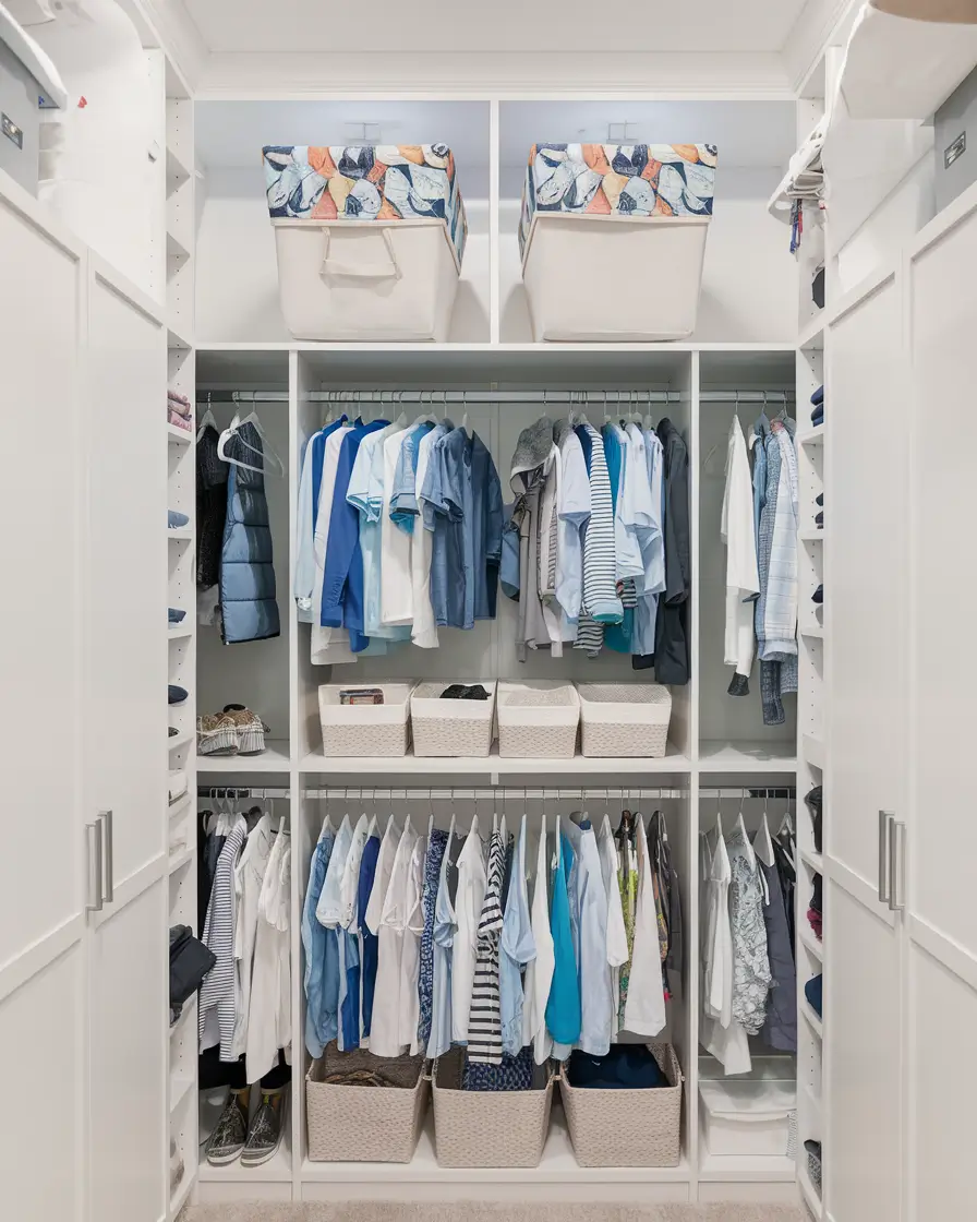 small closet organization