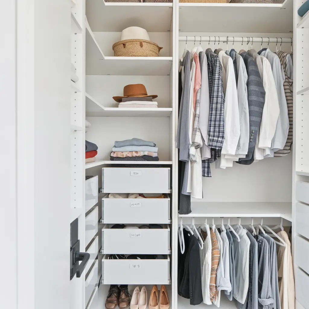 small closet organization