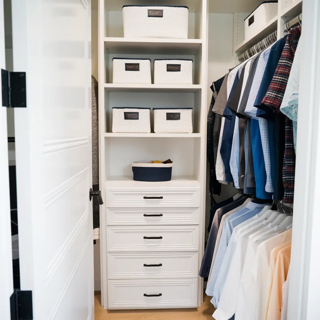 small closet organization